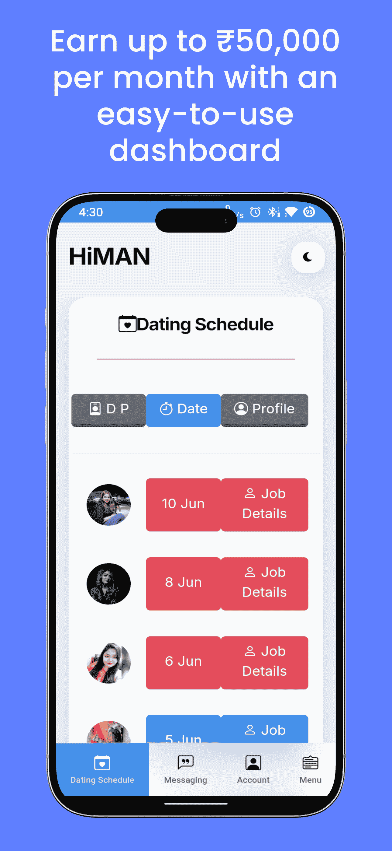 CallBoy App Screenshot 2
