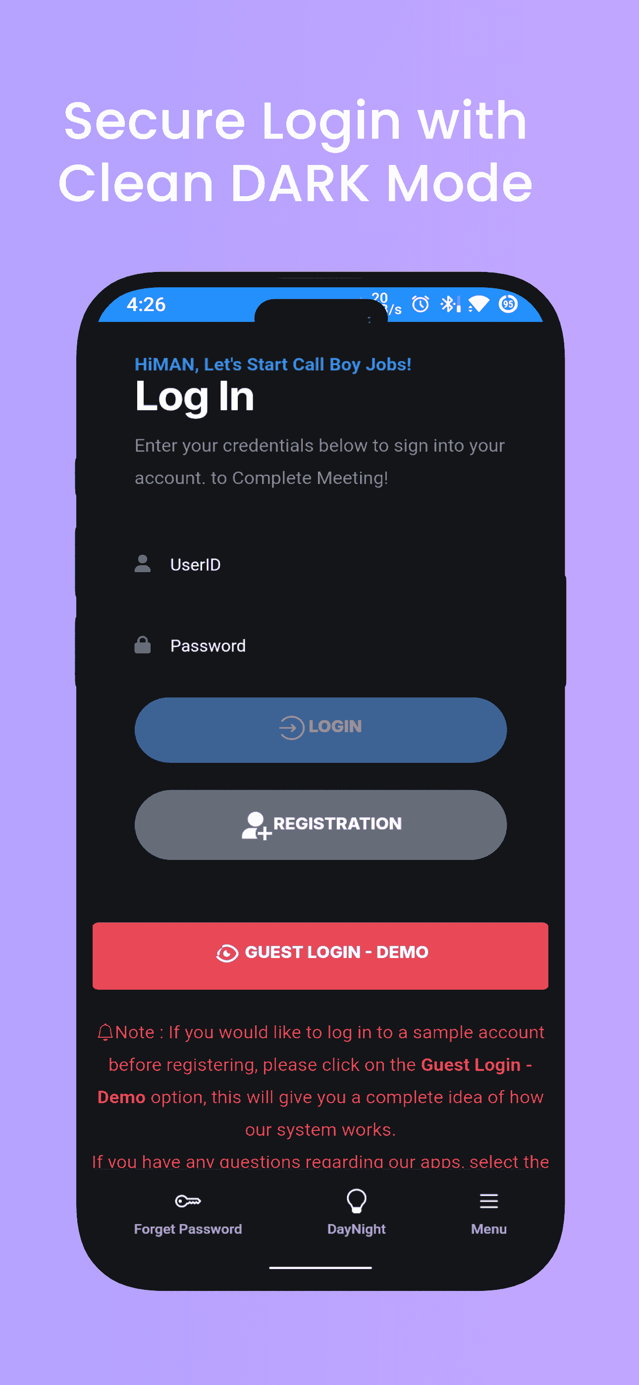 CallBoy App Screenshot 8